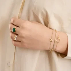 Pernille Corydon - Clover rannekoru, hopea