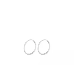 Pernille Corydon - Micro Plain Hoops, hopea 15mm