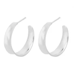 Pernille Corydon - Midi Saga korvakorut, hopea