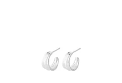 Pernille Corydon - Mini Ocean Shine korvakorut, hopea