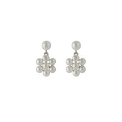 Pernille Corydon - Ocean Bloom korvakorut, hopea