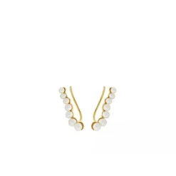 Pernille Corydon - Ocean Treasure Ear Climbers, kulta