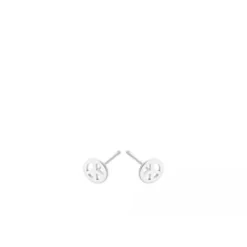 Pernille Corydon - Peace nappikorvakorut, hopea