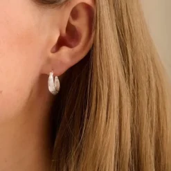 Pernille Corydon - Small Coastline Earrings 16mm, hopea