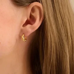 Pernille Corydon - Small Hana Earrings 12mm, kulta