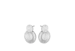 Pernille Corydon - Small Starlight Earrings 20mm, hopea