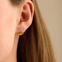 Pernille Corydon - Sphere nappikorvakorut, hopea