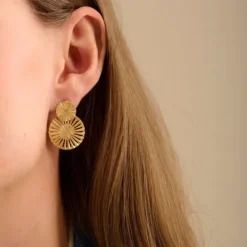 Pernille Corydon - Starlight Earrings 30mm, hopea