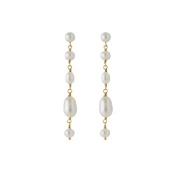 Pernille Corydon - White Dreams korvakorut, kulta