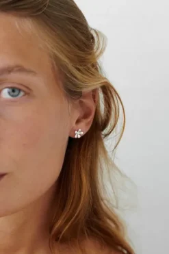 Pernille Corydon - Wild Poppy nappikorvakorut, kulta