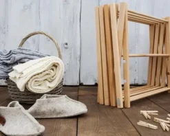 Pesuliisu - puinen pyykkiteline, korkea