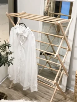 Pesuliisu - puinen pyykkiteline, leveä