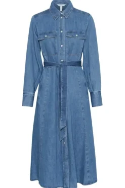 Part Two Polenka mekko, medium blue denim