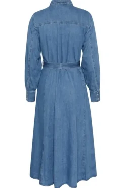 Part Two Polenka mekko, medium blue denim