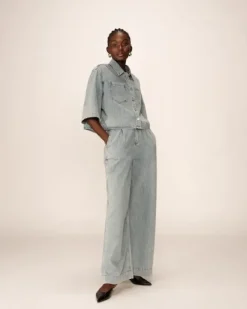 Cafe Latte Pompon farkut, skye blue