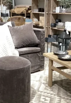 Tine K Home Pouf rahi 45x46, mocca