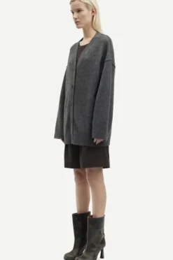 Samsoe&Samsoe - Saceleste neuletakki, black oyster