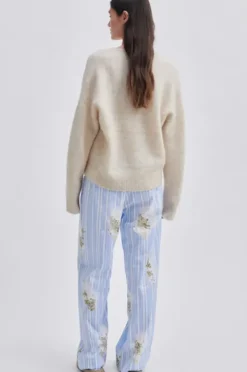 Second Female - Brook neule Loose V-Neck, brazilian sand