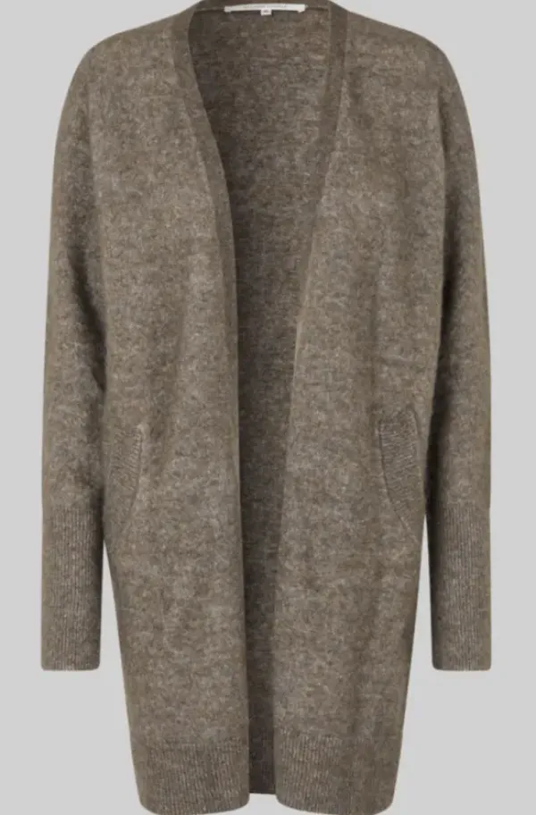 Second Female - Brook pitkä neuletakki, chocolate chip