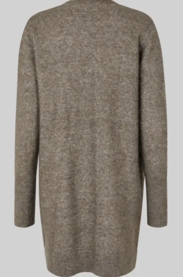 Second Female - Brook pitkä neuletakki, chocolate chip