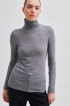 Second Female - Matima poolopaita, grey melange