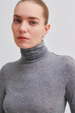 Second Female - Matima poolopaita, grey melange