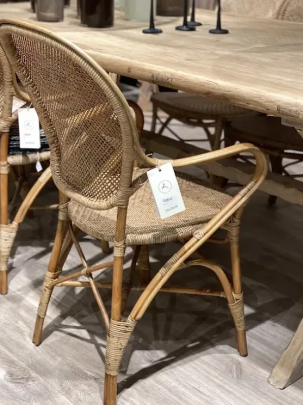 Sika-Design – Rossini rottinkituoli käsinojilla, antique