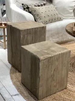 Snowdrops Copenhagen - kuutio puujakkara/pöytä 40, natural