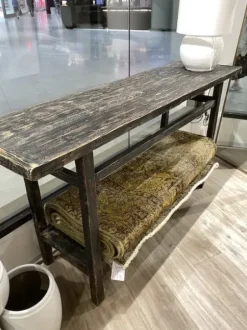 Snowdrops Copenhagen - pitkä sivupöytä hyllyllä #722, black