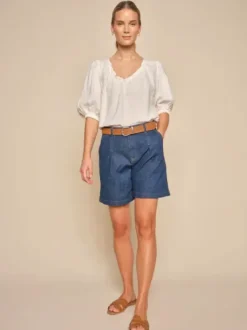 Mos Mosh Taissa pellavapaita, white