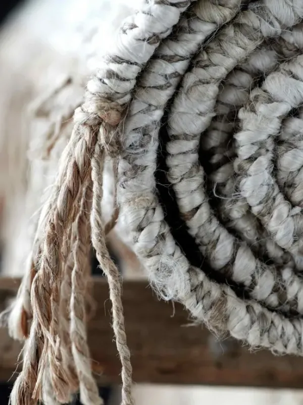 Tell Me More - hamppumatto hapsuilla 80x150, tie mix