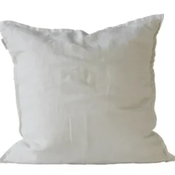 Tell Me More - Luonnonvalkoinen pellavatyynynpäällinen, 50x50 cm