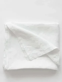 Tell Me More - pellavapöytäliina 160x330, valkoinen