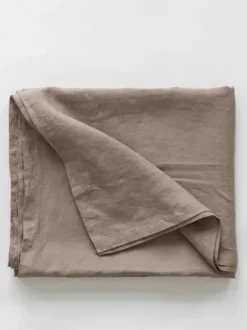 Tell Me More - pellavapöytäliina 160x330, ruskea