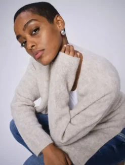 Mos Mosh Thora Relax neuletakki, feather grey