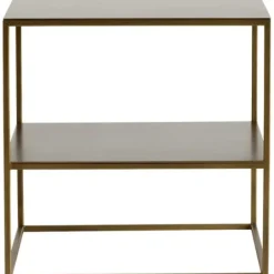 Tine K Home - metallinen sivupöytä 50x50, honeygold