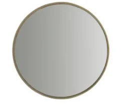 Tine K Home – pyöreä peili 70 cm, honey gold