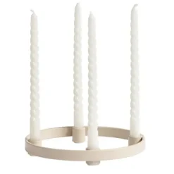 Tine K Home - rengaskynttelikkö S 18cm, hiekka