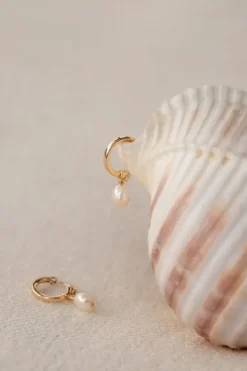 Joyem Venice Pearl Hoop korvakorut, kulta