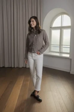 Original Story Vivianna palmikkoneuletakki, nougat