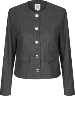 Second Female Wake lyhyt bleiseri, dark grey melange