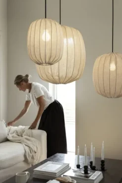 Watt & Veke Watt&Veke - Prisma 35 kattovalaisin pellavaa, natural