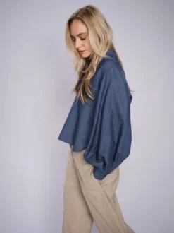 Mos Mosh Yen denim pusero, dark blue